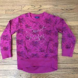 Bluekids Girls Pink Floral Pullover Size 4/5